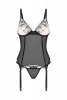 Obsessive Gorset i stringi Vila Blanes czarne